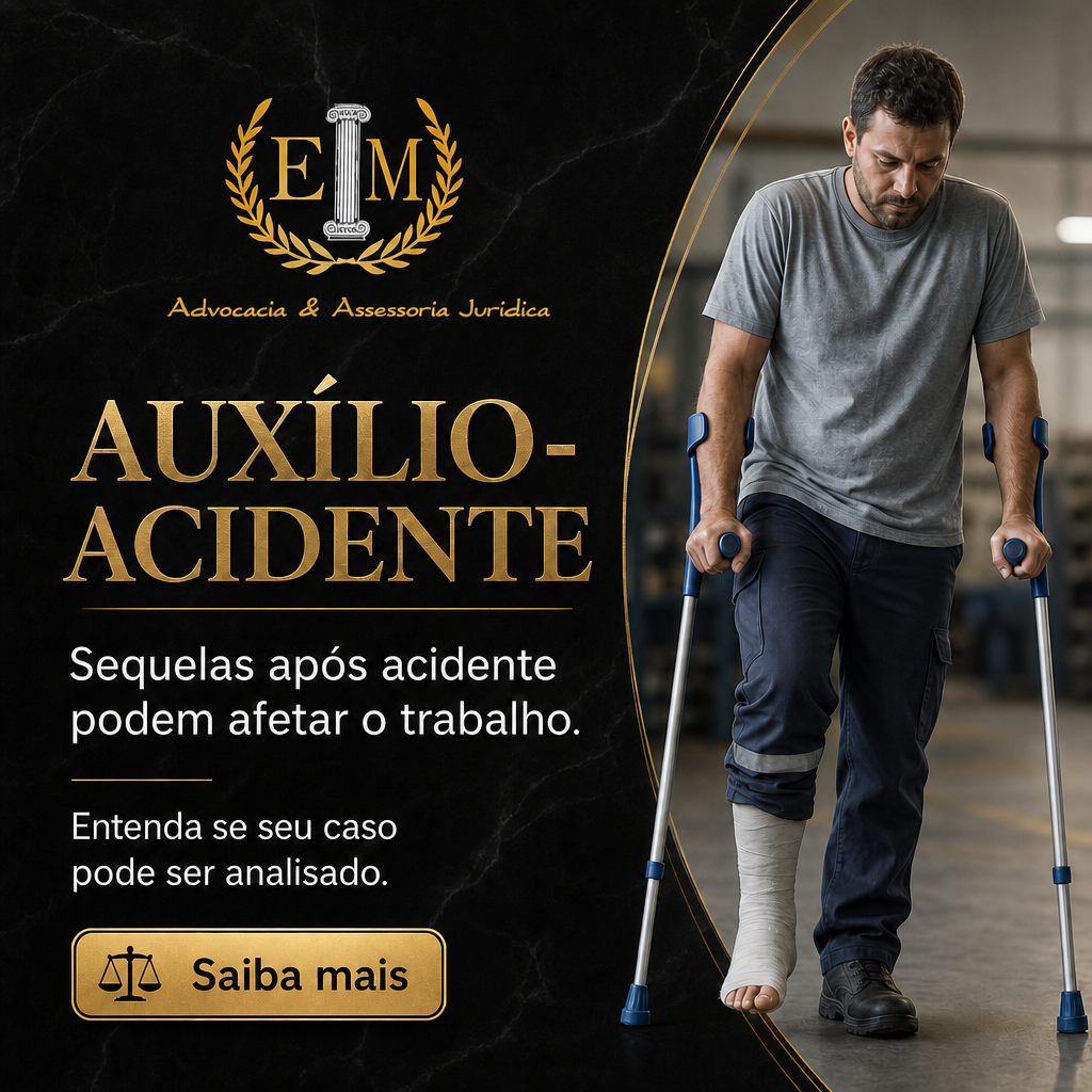Auxílio-Acidente — sequelas após acidente podem afetar o trabalho