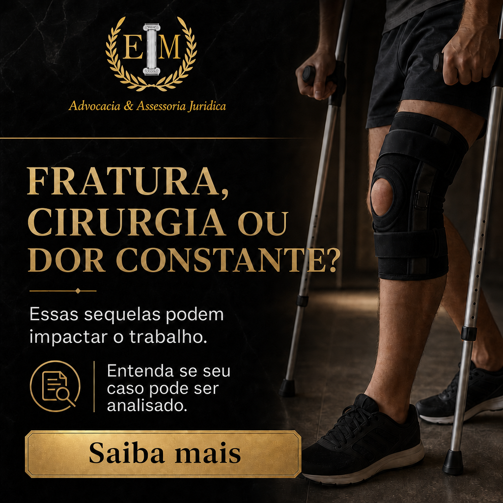 Fratura, cirurgia ou dor constante após acidente